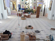 Начались ремонтные работы в Храме